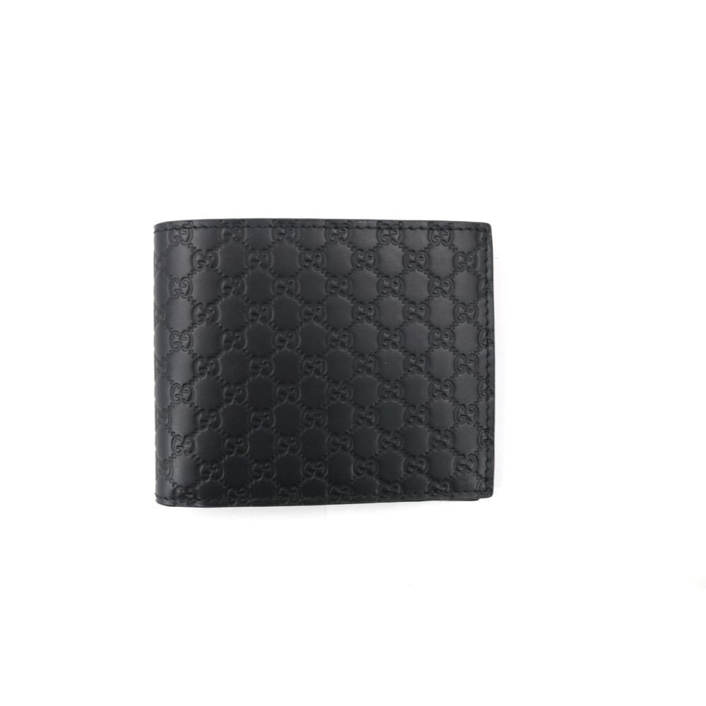 Gucci Portafoglio Bifold Pelle Microguccissima Nera