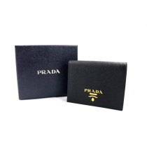 Prada Portafoglio Piccolo Pelle Saffiano Nera