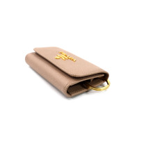 Prada Portachiavi Pelle Saffiano Nude