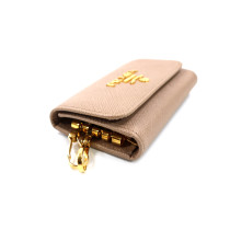 Prada Portachiavi Pelle Saffiano Nude