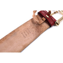 Gucci Cintura Pelle Rossa