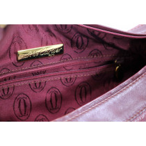 Cartier Hobo Vintage Pelle Bordeaux