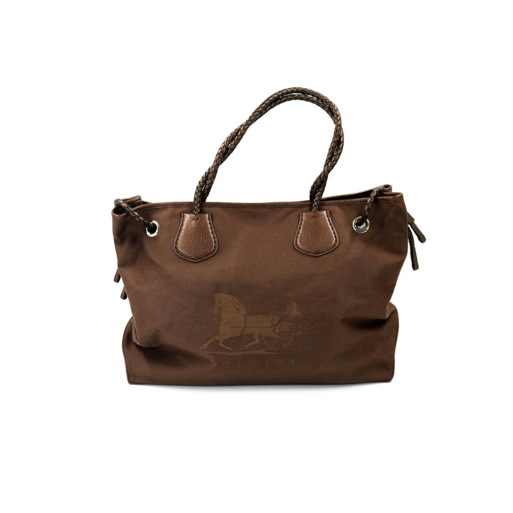 Celine Tote Bag Tessuto Marrone