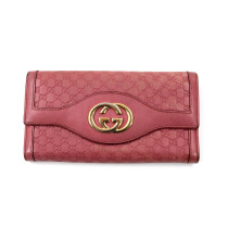 Gucci Portafoglio Pelle Microguccissima Rosa