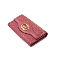 Gucci Portafoglio Pelle Microguccissima Rosa
