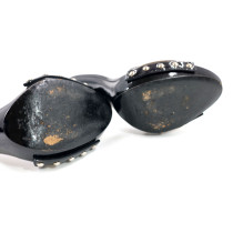 Dolce & Gabbana Sandali Mule Vernis e Plexiglass Nero
