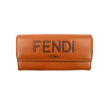 Fendi Portafoglio Pelle Cognac