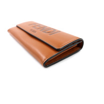 Fendi Portafoglio Pelle Cognac