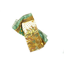 Hermes Foulard "Carpe Diem" Seta Verde e Oro