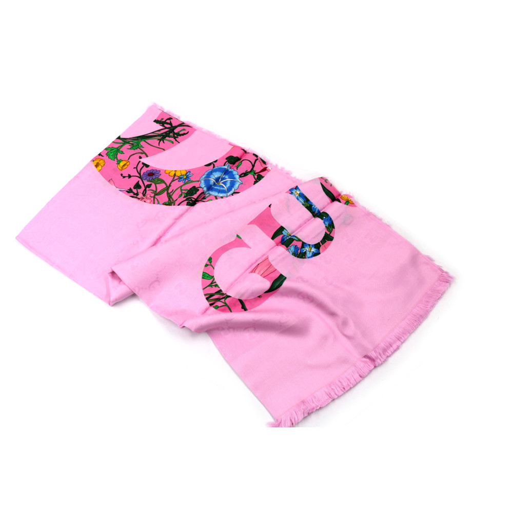 Gucci Stola Modal e Seta Rosa