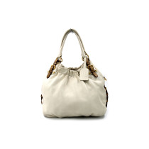 Prada Shopping Pelle Bianco Talco