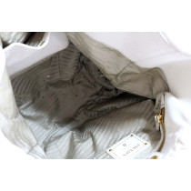 Prada Shopping Pelle Bianco Talco