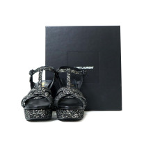 Saint Laurent Sandali Tribute Pelle Nera