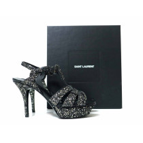 Saint Laurent Sandali Tribute Pelle Nera