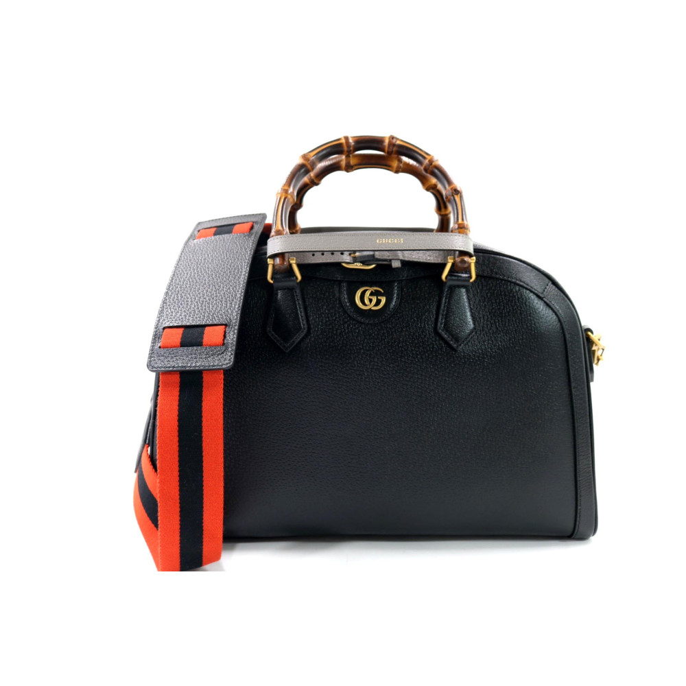 Gucci Diana Borsa da Viaggio Pelle Nera