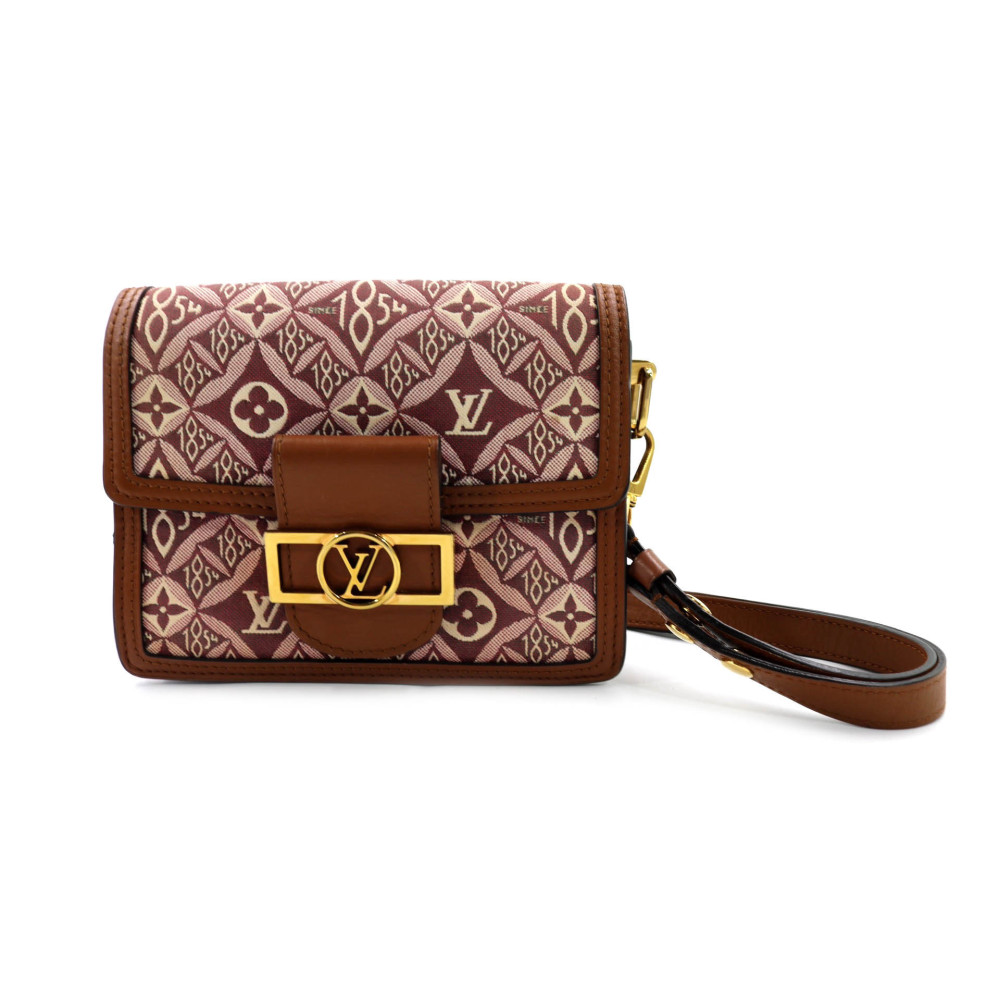 Louis Vuitton Dauphine Tela e Pelle Marrone