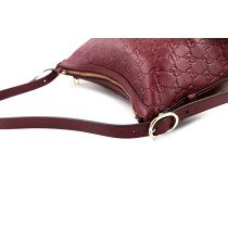 Gucci Emblem Pelle Bordeaux