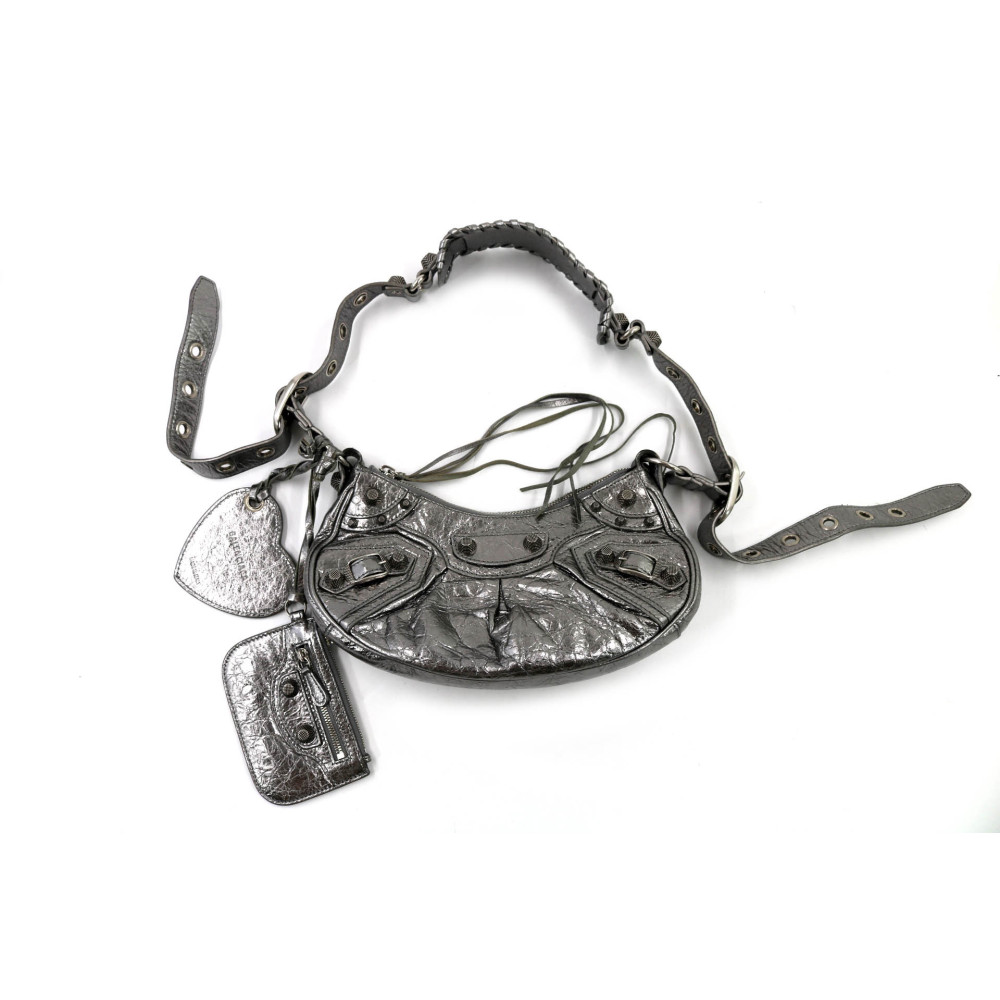 Balenciaga Le Cagole Pelle Argento