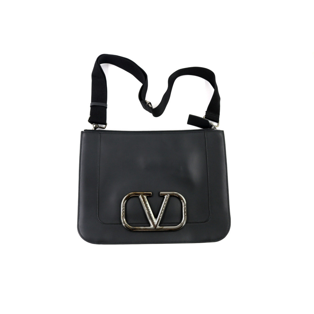 Valentino Tracolla Pelle Nera