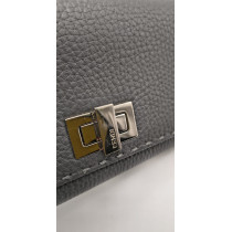 Fendi Portafoglio Pelle Grigia