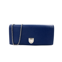 Dior Pochette Diorama Pelle Blu