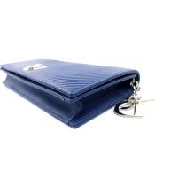 Dior Pochette Diorama Pelle Blu