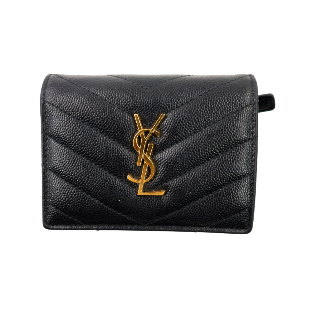 Saint Laurent Portafoglio Pelle Nera
