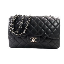 Chanel Jumbo Single Flap Pelle Nera