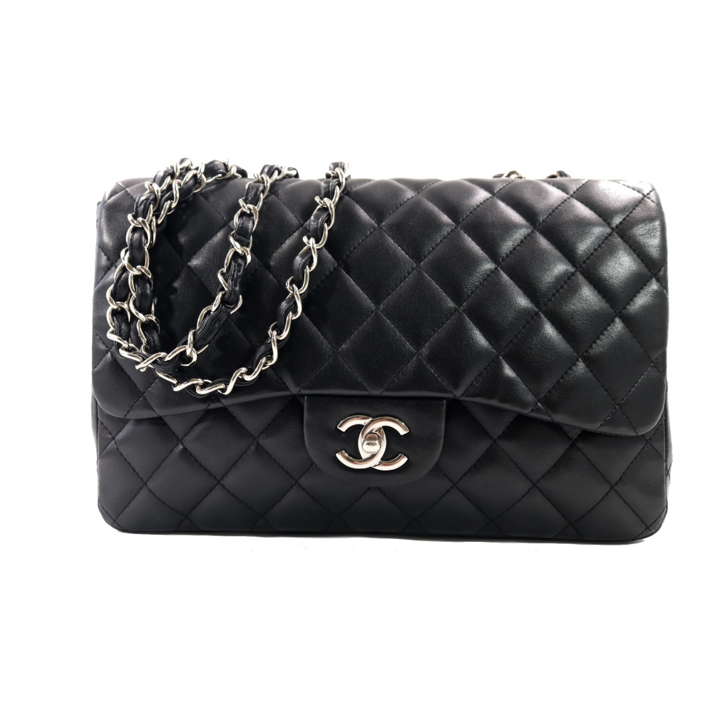Chanel Jumbo Single Flap Pelle Nera