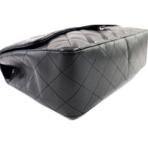 Chanel Jumbo Single Flap Pelle Nera