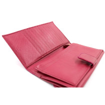 Prada Portafoglio Grande Flap Pelle Fucsia