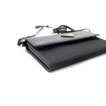 Prada Portafoglio Pelle e Nylon Nero
