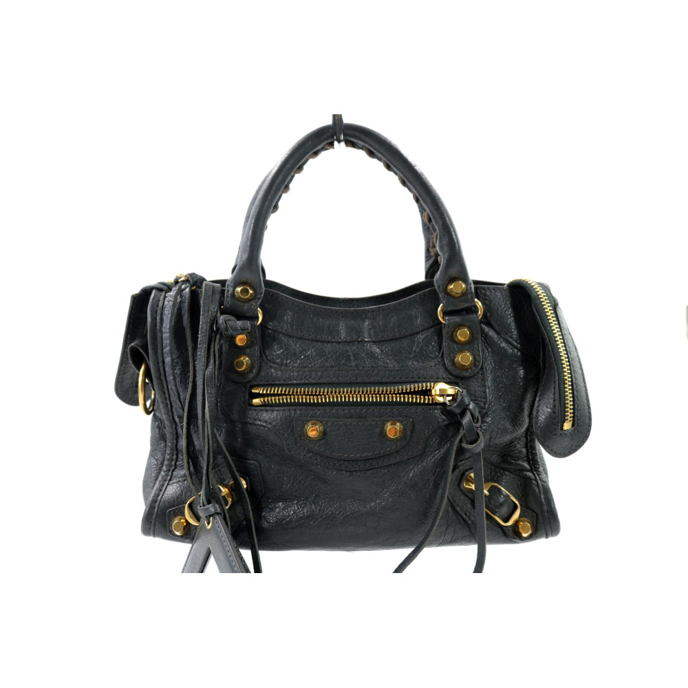 Balenciaga City Mini Pelle Grigia