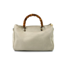 Gucci Boston Bamboo Pelle Panna
