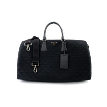 Prada Borsa da Viaggio Symbole Tela Nera