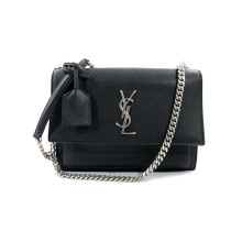 Saint Laurent Sunset Medium Pelle Nera