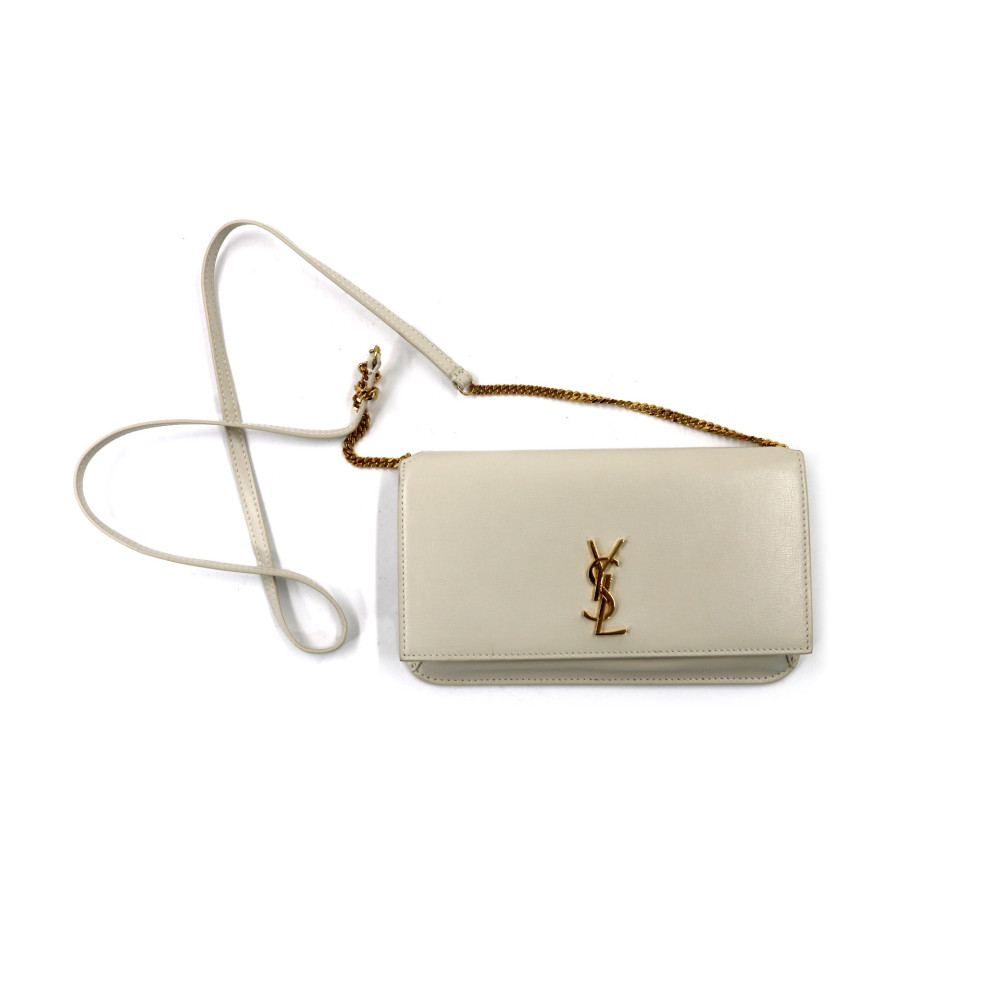 Saint Laurent Portacellulare Cassandre Pelle Burro
