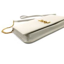 Saint Laurent Portacellulare Cassandre Pelle Burro