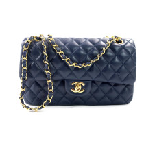 Chanel Timeless Pelle D'Agnello Blu Notte
