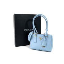 Prada Galleria Mini Pelle Saffiano Celeste