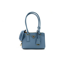 Prada Galleria Mini Pelle Saffiano Celeste