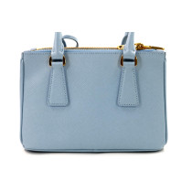 Prada Galleria Mini Pelle Saffiano Celeste