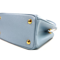 Prada Galleria Mini Pelle Saffiano Celeste