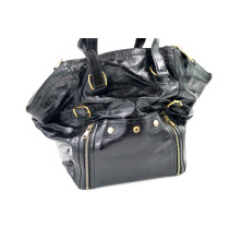 Saint Laurent Downtown Vintage Pelle Lucida Nera