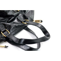 Saint Laurent Downtown Vintage Pelle Lucida Nera