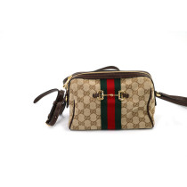 Gucci Horsebit Bauletto GG Beige