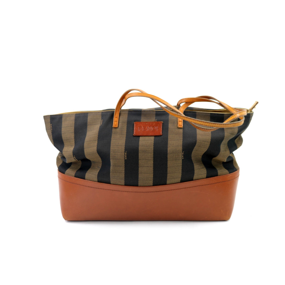 Fendi Shopping Tessuto Marrone