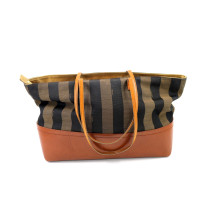 Fendi Shopping Tessuto Marrone