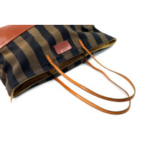 Fendi Shopping Tessuto Marrone