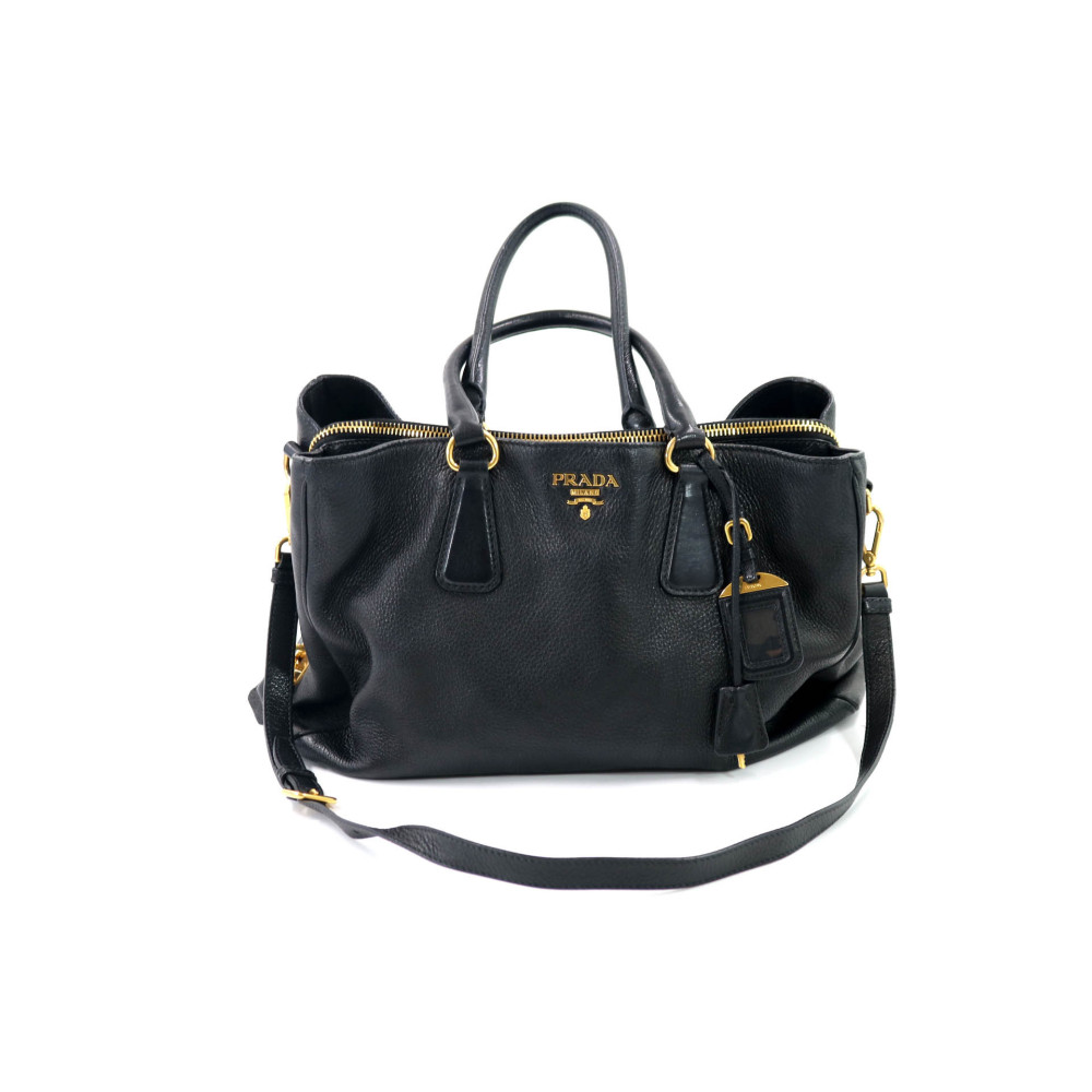 Prada Shopping Pelle Nera